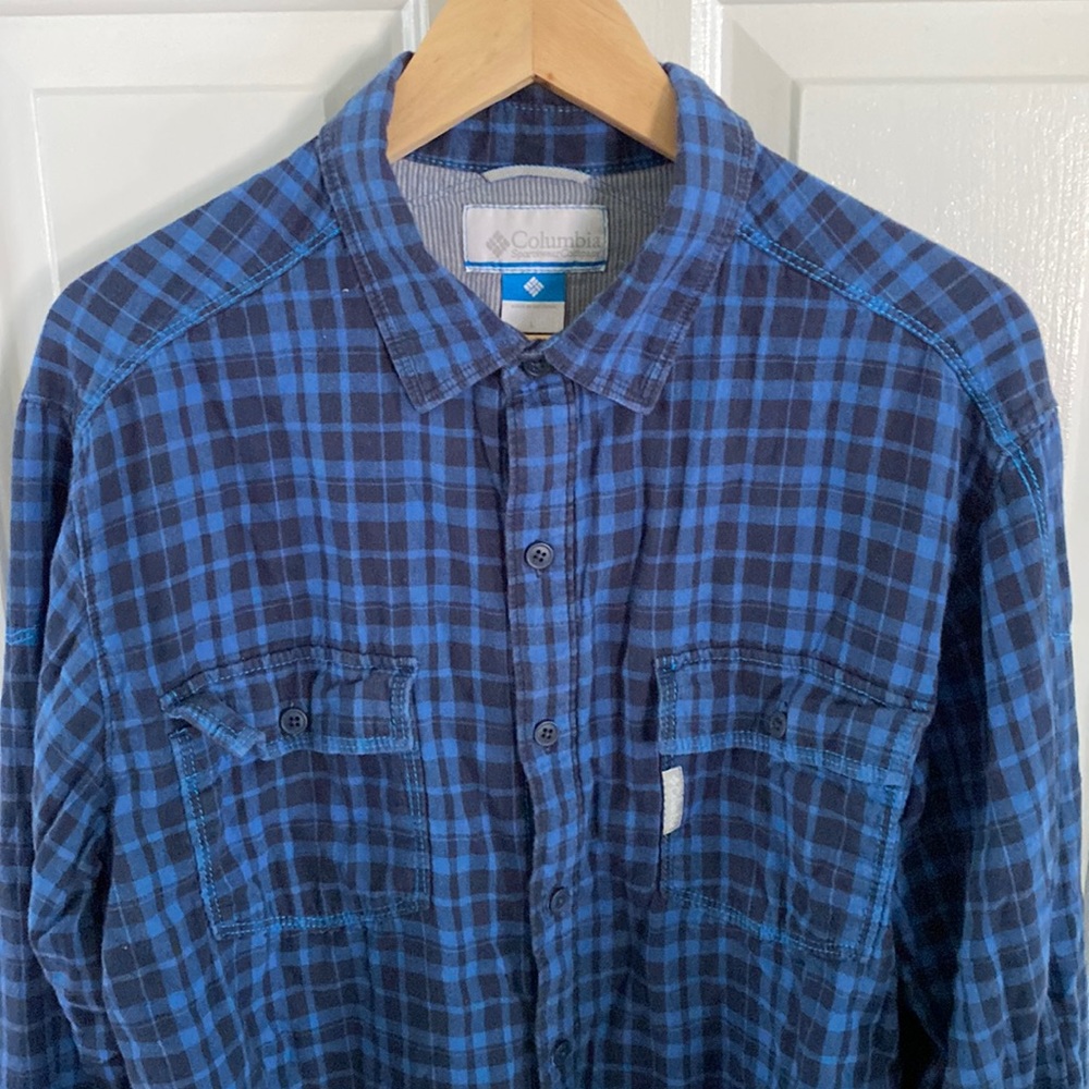 Mens Columbia Flannel Size Large